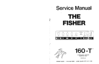 Fisher 160-T - Service Manual 